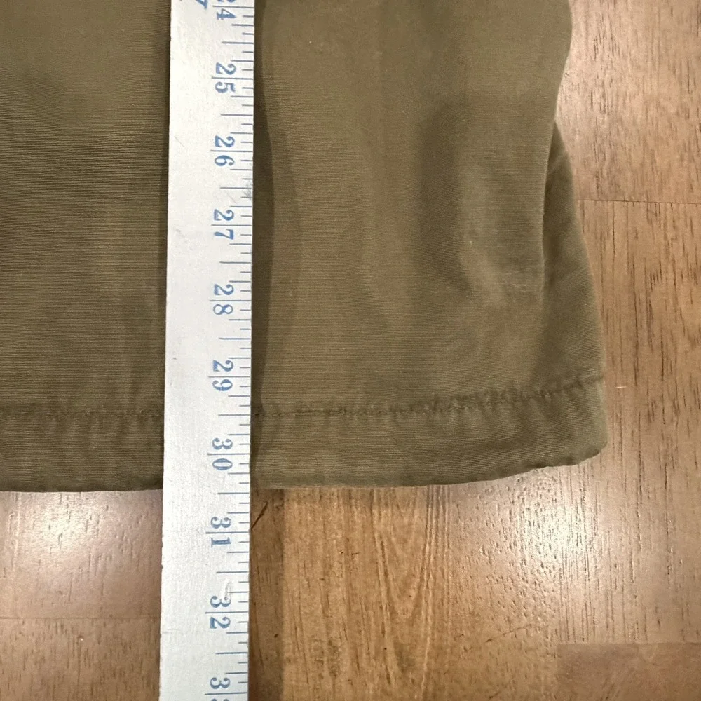 Denim Supply Ralph Lauren Jacket Mens XL Green Military M65 Field Coat USA Flag